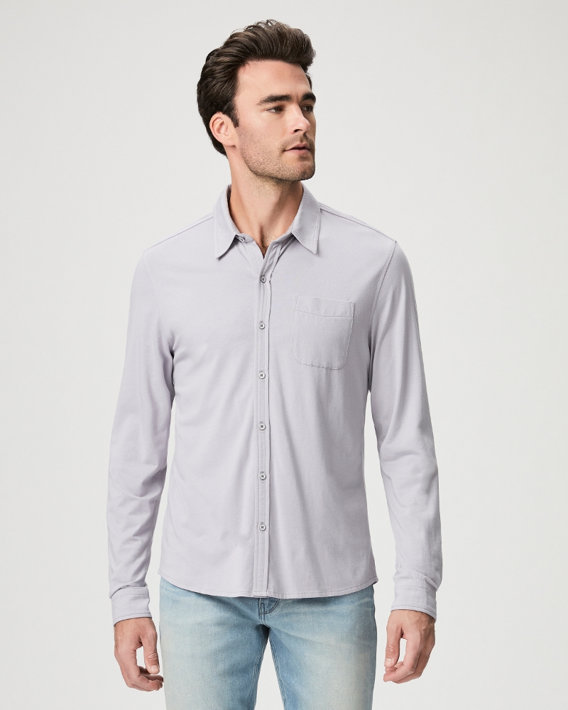 Stockton Button Up - Dusty Iris